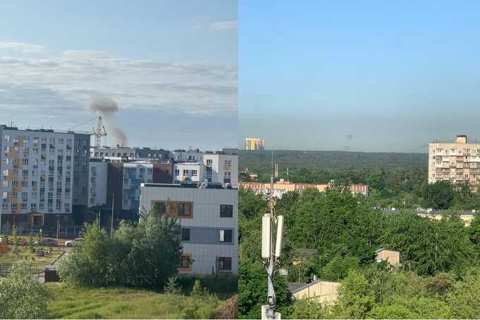 На Рублево-Успенском шоссе жители заметили летящие беспилотники