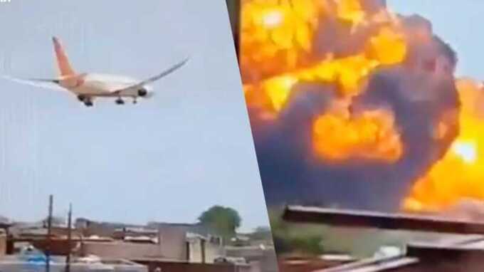 В Индии зафиксировали первую в истории аварию самолёта Boeing 787-8
