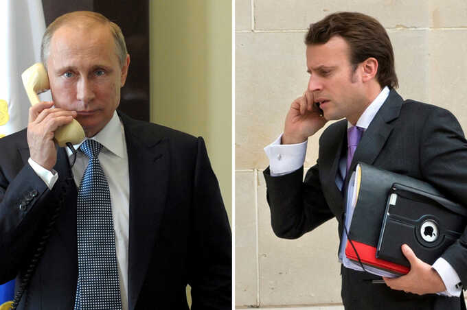 Разговор Макрона с Путиным состоялся на фоне обострения между Россией и Азербайджаном